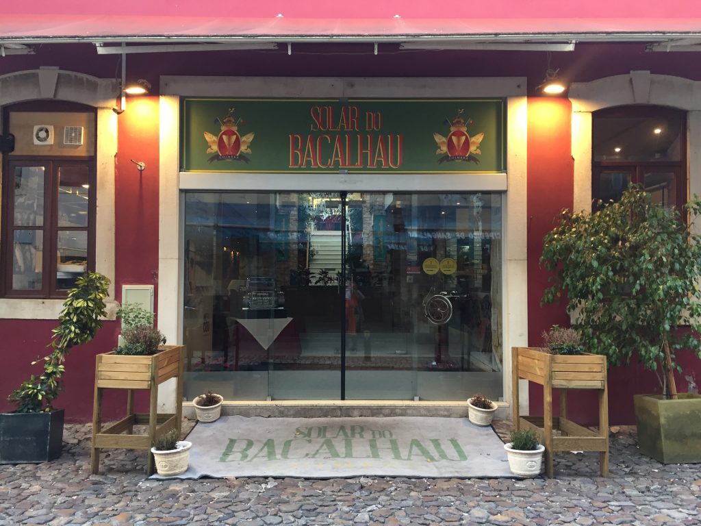 Restoran tempat kami makan selama dua malam di Coimbra