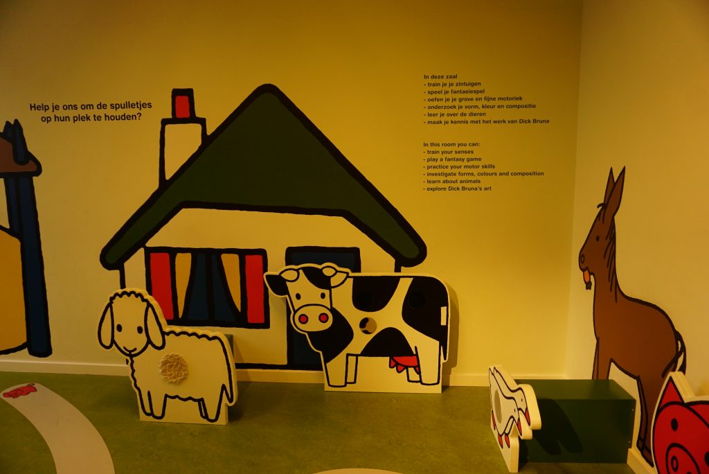 Ruangan mengenal binatang - Nijntje Museum - Utrecht - Belanda